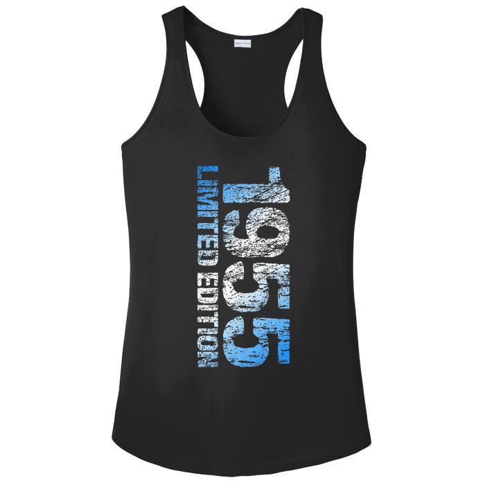 Limited Edition 1955 68th Birthday Born 1955 Ladies PosiCharge Competitor Racerback Tank