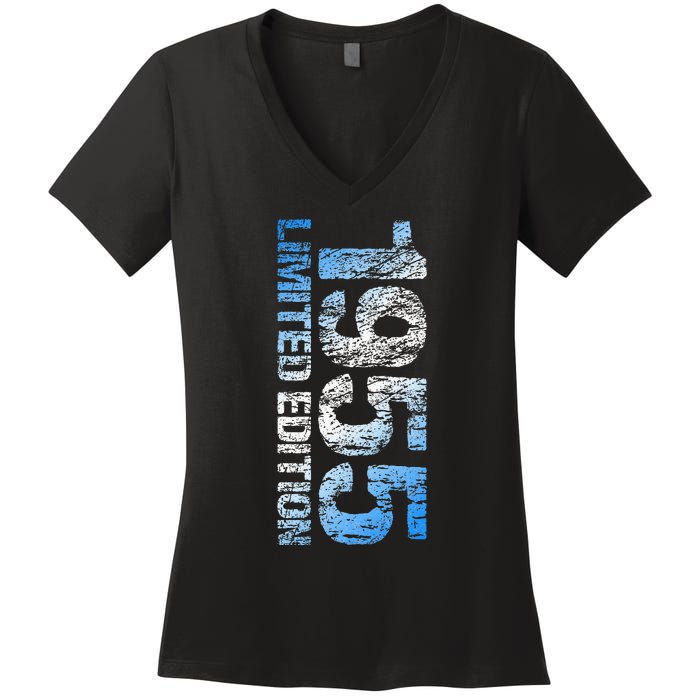 Limited Edition 1955 68th Birthday Born 1955 Women's V-Neck T-Shirt