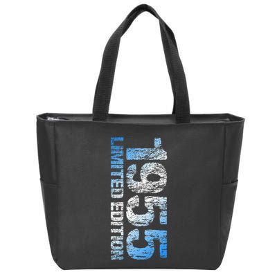 Limited Edition 1955 68th Birthday Born 1955 Zip Tote Bag