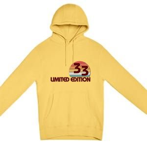 Limited Edition 1933 Retro Sun 90th Birthday Premium Pullover Hoodie