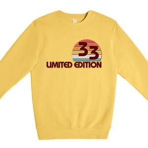 Limited Edition 1933 Retro Sun 90th Birthday Premium Crewneck Sweatshirt