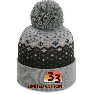 Limited Edition 1933 Retro Sun 90th Birthday The Baniff Cuffed Pom Beanie