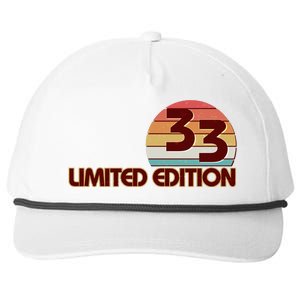 Limited Edition 1933 Retro Sun 90th Birthday Snapback Five-Panel Rope Hat