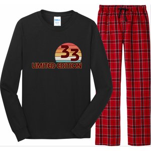 Limited Edition 1933 Retro Sun 90th Birthday Long Sleeve Pajama Set