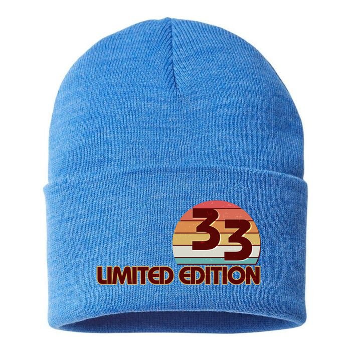 Limited Edition 1933 Retro Sun 90th Birthday Sustainable Knit Beanie