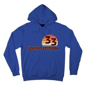 Limited Edition 1933 Retro Sun 90th Birthday Tall Hoodie