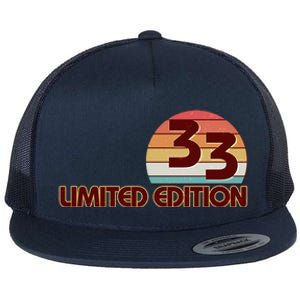 Limited Edition 1933 Retro Sun 90th Birthday Flat Bill Trucker Hat