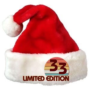 Limited Edition 1933 Retro Sun 90th Birthday Premium Christmas Santa Hat