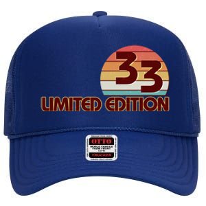 Limited Edition 1933 Retro Sun 90th Birthday High Crown Mesh Back Trucker Hat