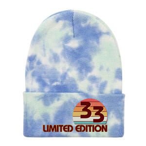 Limited Edition 1933 Retro Sun 90th Birthday Tie Dye 12in Knit Beanie