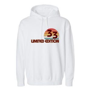 Limited Edition 1933 Retro Sun 90th Birthday Garment-Dyed Fleece Hoodie