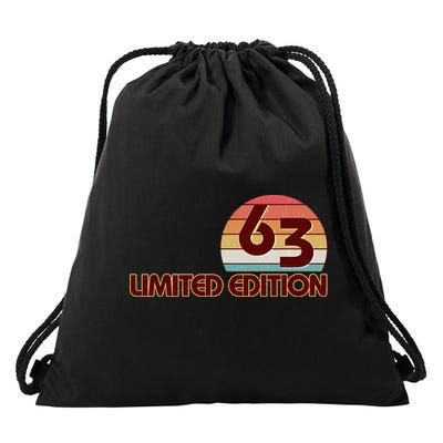 Limited Edition 1963 Retro Sun 60th Birthday Drawstring Bag