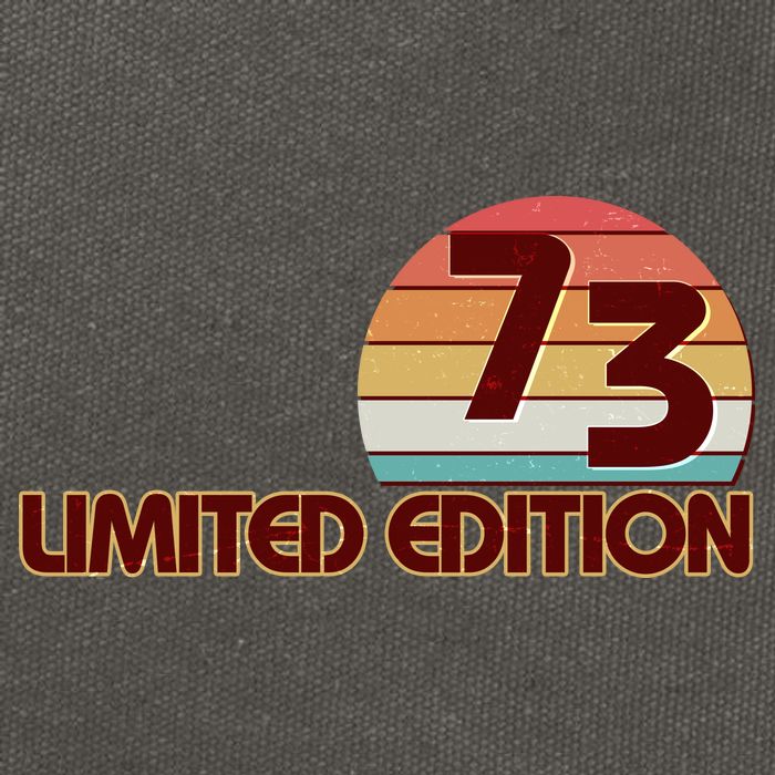 Limited Edition 1973 Retro Sun 50th Birthday Cotton Canvas Backpack