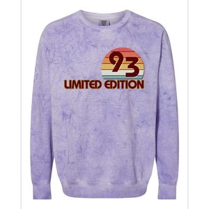 Limited Edition 1993 Retro Sun 30th Birthday Colorblast Crewneck Sweatshirt