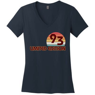 Limited Edition 1993 Retro Sun 30th Birthday Women's V-Neck T-Shirt