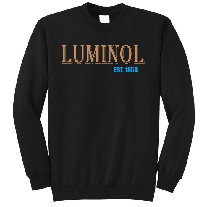 Luminol Est 1853 Crime Scene True Crime Tall Sweatshirt