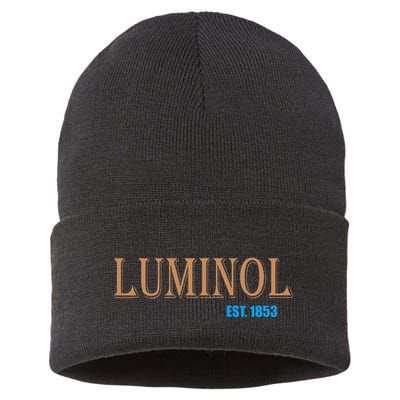 Luminol Est 1853 Crime Scene True Crime Sustainable Knit Beanie
