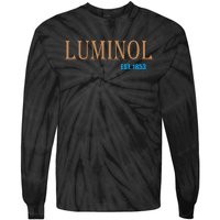 Luminol Est 1853 Crime Scene True Crime Tie-Dye Long Sleeve Shirt