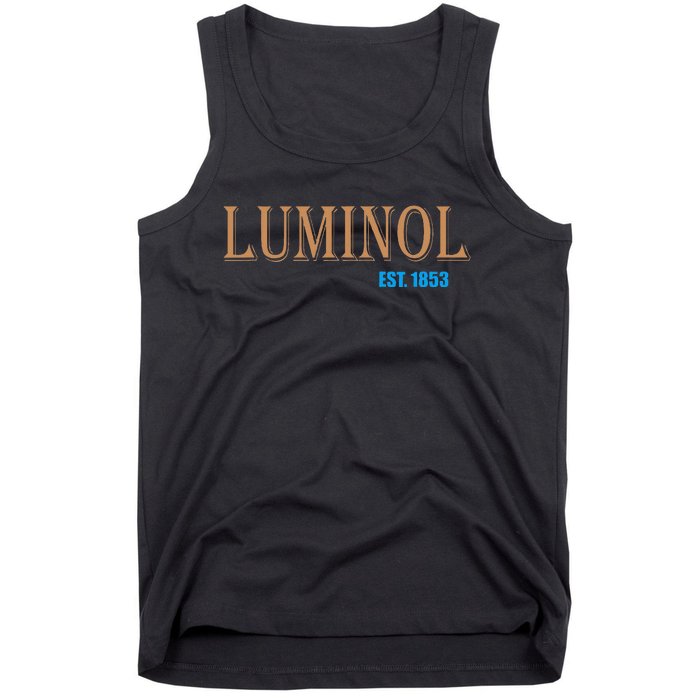 Luminol Est 1853 Crime Scene True Crime Tank Top