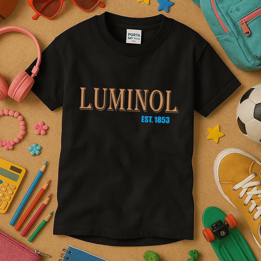 Luminol Est 1853 Crime Scene True Crime Kids T-Shirt