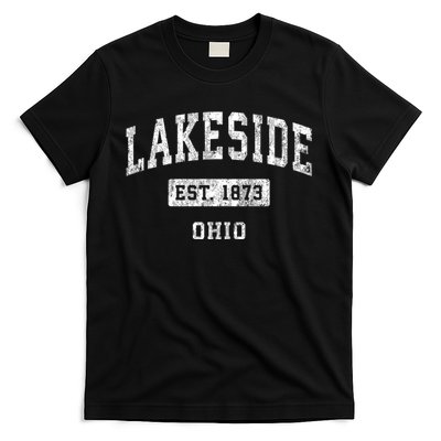 Lakeside Est 1873 Ohio Oh Vintage Established Sports Design T-Shirt