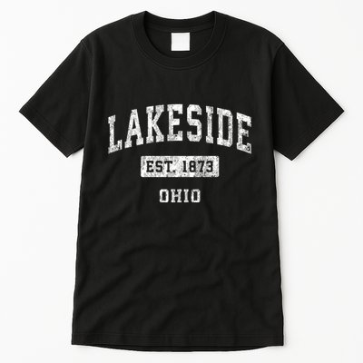 Lakeside Est 1873 Ohio Oh Vintage Established Sports Design Tall T-Shirt