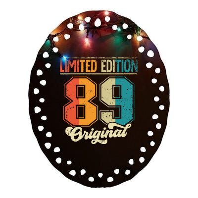 Limited Edition 1989  Ceramic Oval Ornament