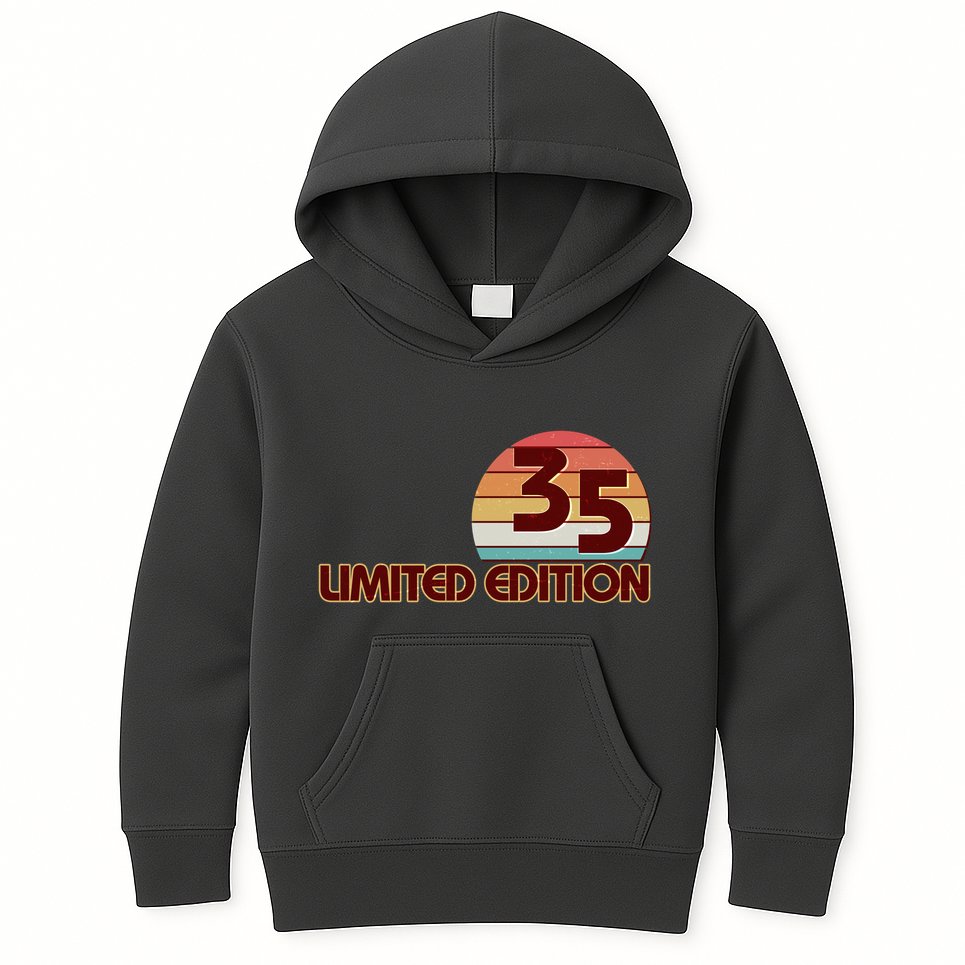 Limited Edition 1935 Retro Sun 90th Birthday Kids Hoodie