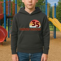 Limited Edition 1935 Retro Sun 90th Birthday Kids Hoodie