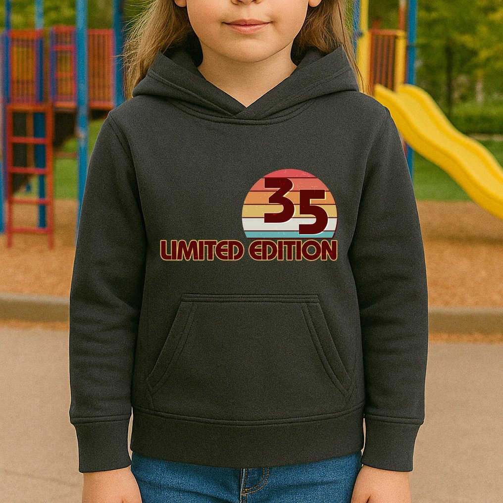 Limited Edition 1935 Retro Sun 90th Birthday Kids Hoodie