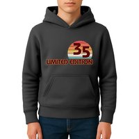 Limited Edition 1935 Retro Sun 90th Birthday Kids Hoodie