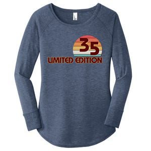 Limited Edition 1935 Retro Sun 90th Birthday Women's Perfect Tri Tunic Long Sleeve Shirt