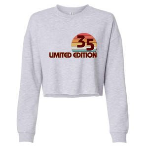 Limited Edition 1935 Retro Sun 90th Birthday Cropped Pullover Crew