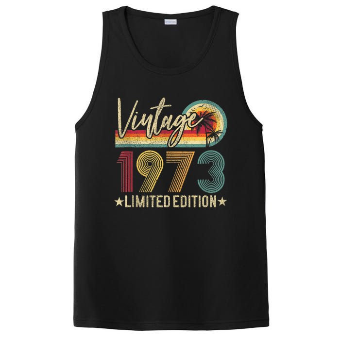 Limited Edition 1973 50th Birthday Gift 50 Years Old Vintage Tank Top PosiCharge Competitor Tank