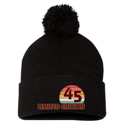 Limited Edition 1945 Retro Sun 80th Birthday Pom Pom 12in Knit Beanie
