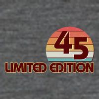 Limited Edition 1945 Retro Sun 80th Birthday Button