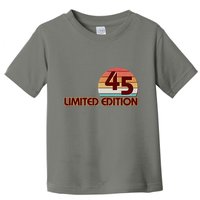Limited Edition 1945 Retro Sun 80th Birthday Toddler T-Shirt