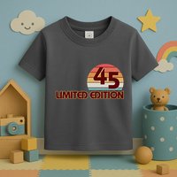 Limited Edition 1945 Retro Sun 80th Birthday Toddler T-Shirt
