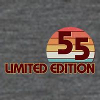 Limited Edition 1955 Retro Sun 70th Birthday Button