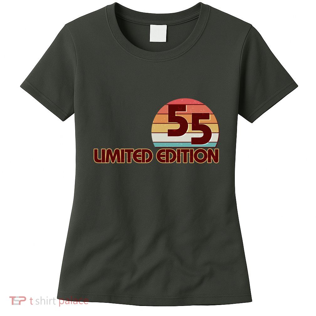 Limited Edition 1955 Retro Sun 70th Birthday Womens T-Shirt