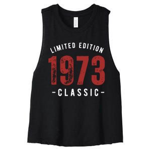 Limited Edition 1973 50th Birthday Women's Racerback Cropped Tank