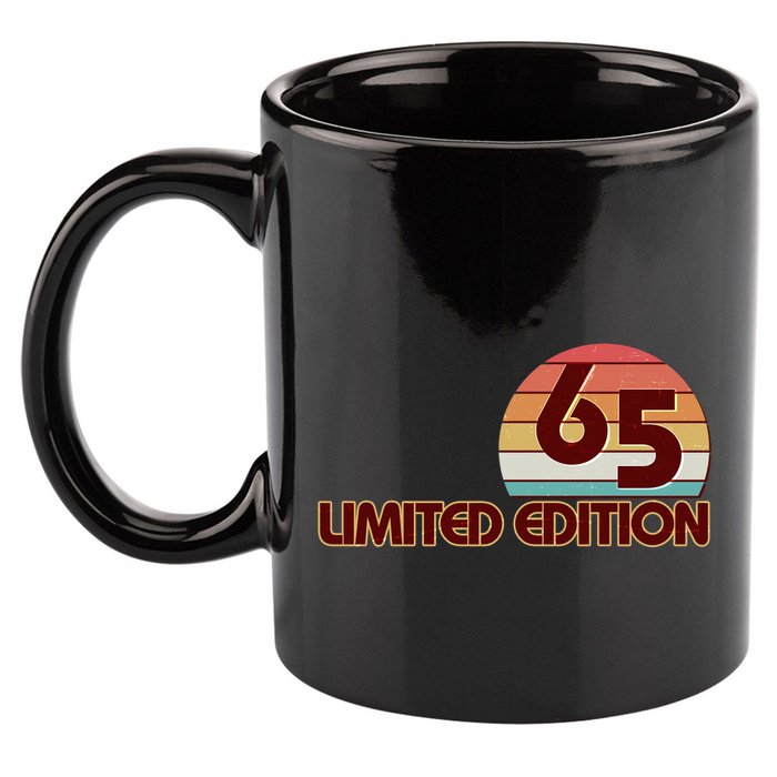 Limited Edition 1965 Retro Sun 60th Birthday 11oz C Handle Ceramic Mug