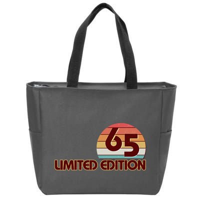 Limited Edition 1965 Retro Sun 60th Birthday Zip Tote Bag