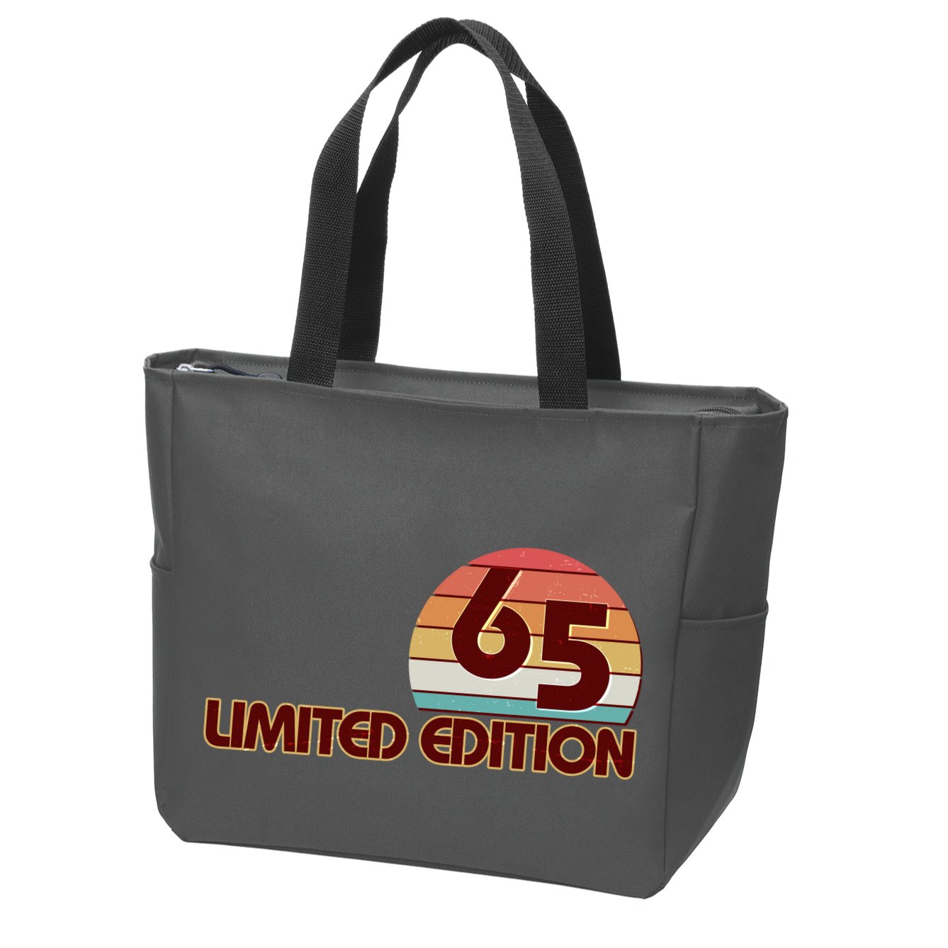 Limited Edition 1965 Retro Sun 60th Birthday Zip Tote Bag
