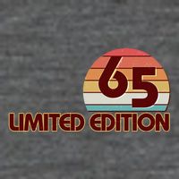 Limited Edition 1965 Retro Sun 60th Birthday Zip Tote Bag