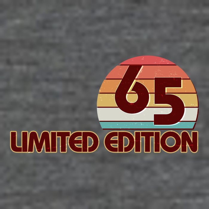 Limited Edition 1965 Retro Sun 60th Birthday Zip Tote Bag