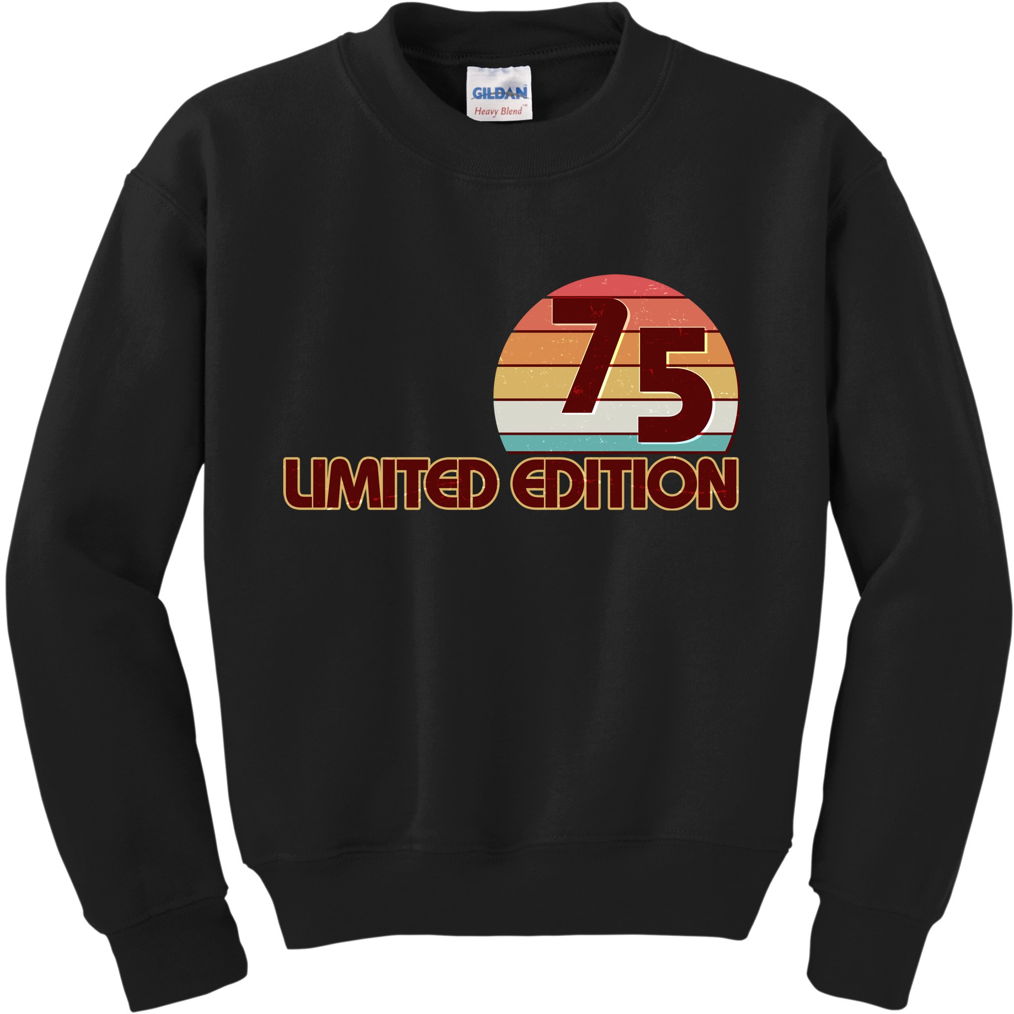 Limited Edition 1975 Retro Sun 50th Birthday Kids Sweatshirt