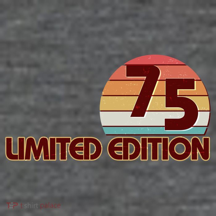 Limited Edition 1975 Retro Sun 50th Birthday Tall T-Shirt