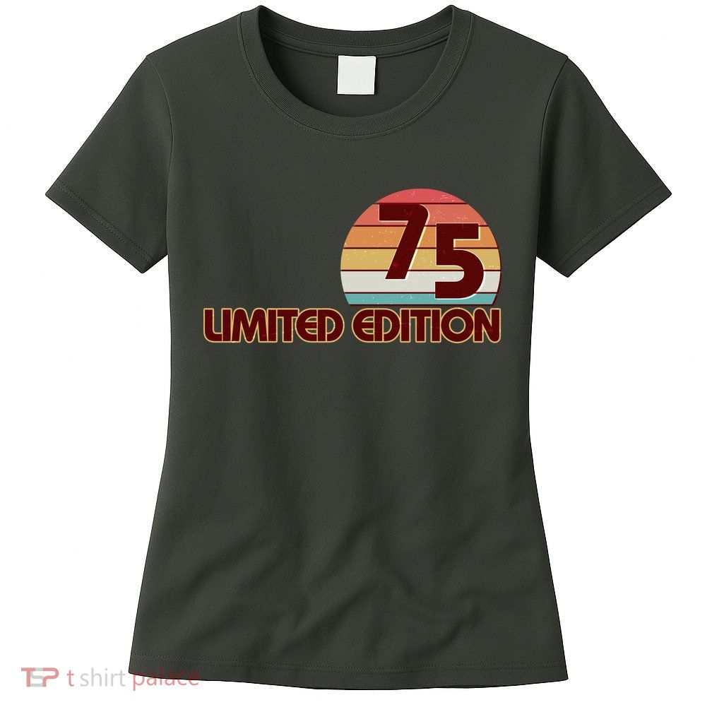 Limited Edition 1975 Retro Sun 50th Birthday Women's T-Shirt