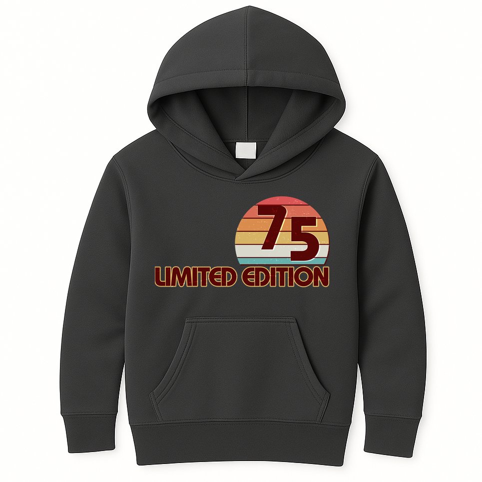 Limited Edition 1975 Retro Sun 50th Birthday Kids Hoodie
